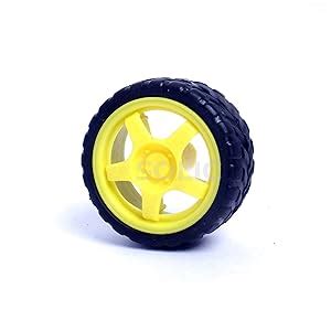 Robocraze Rubber Wheel Of Robotics Vehicles For BO Motor 65mmx30mm - 4 ...