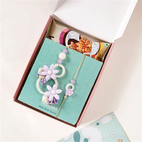 Lavender Delight Rakhi Gift Hamper Online - Premium Gift Hamper | Nestasia