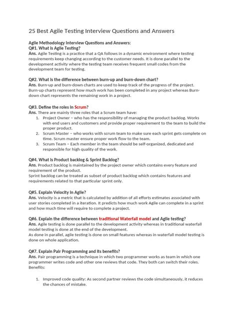 Image result for Agile Testing Interview Questions