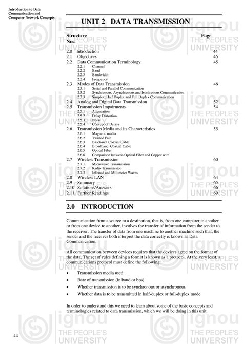 Network 6 - Its lecture notes - Introduction to Data Communication and ...