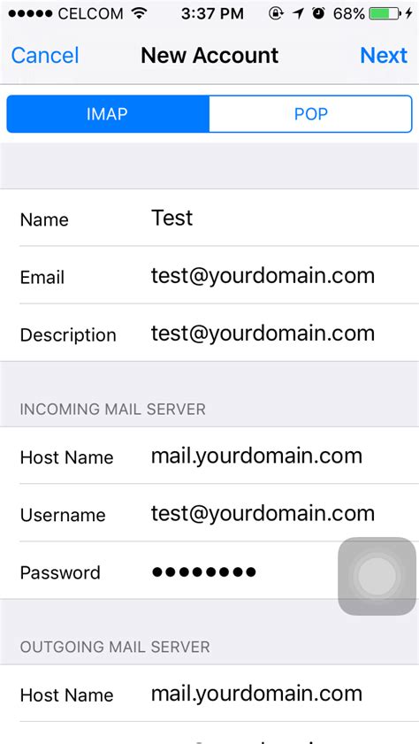 Email Setup iOS 的图像结果