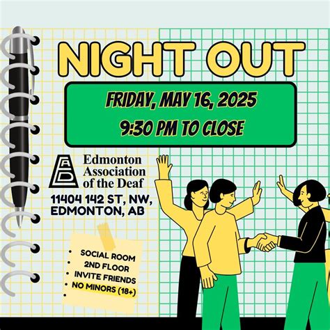 EAD Night Out – Social Night!, 11404 142nd Street, Edmonton, AB, Canada ...