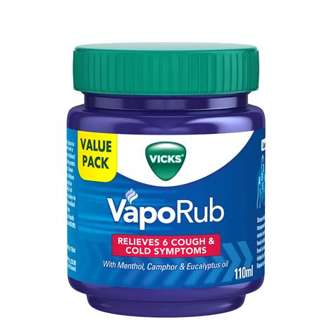 Vicks Vaporub 105/110ml, Relief From Cold, Cough, Blocked Nose ...