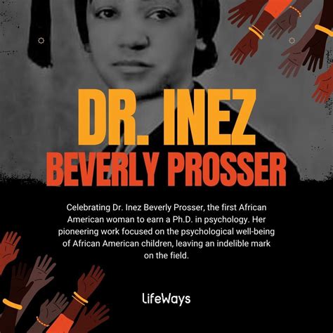 LifeWays on LinkedIn: #inezbeverlyprosser #psychologytrailblazer # ...