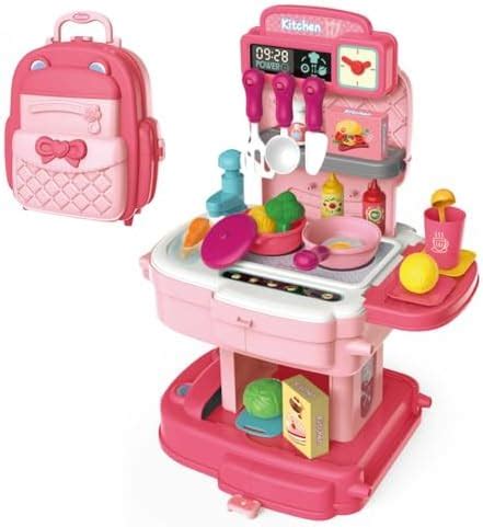 Buy SANISHTH 2 in 1 Portable Pretend Food Party Role Cooking Kitchen ...