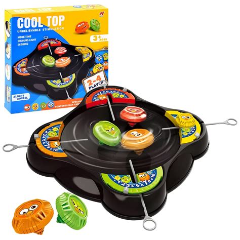 Buy WISHKEY 4 Players Cool Spinning Battle Top Game, Gyro Battle Toy ...