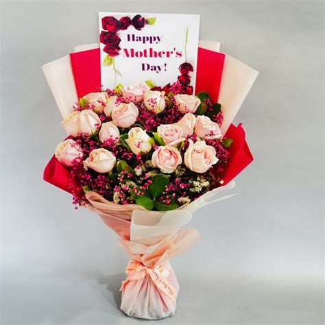 15 Pink Roses in Bunch - DP Saini Florist & Baker's