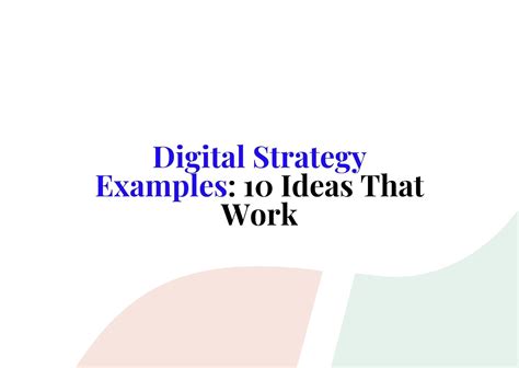 Digital Strategy Examples 的图像结果