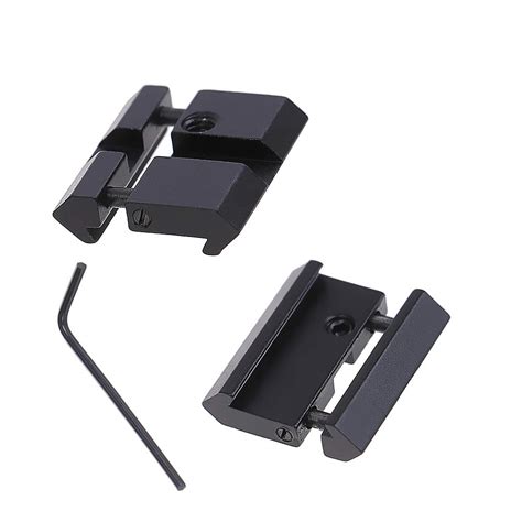 Jnrtifow 2pcs 11mm Dovetail To 20mm Picatinny Weaver Low Profile ...