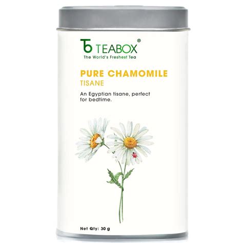 Teabox Premium Pure Chamomile Flowers Tea - 30g | Caffeine Free Herbal ...