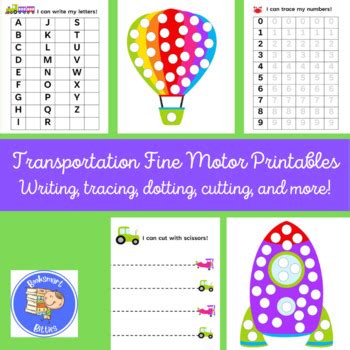 Transportation Fine Motor Activities 的图像结果