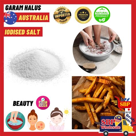 SBP Garam Halus Beriodin Australia Sea Salt Iodised Refined Salt 1kg | Shopee Malaysia