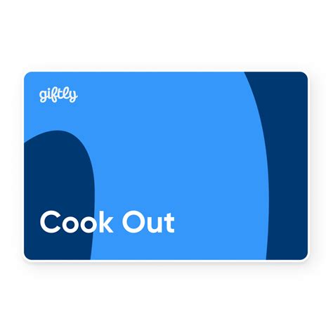 Cook Out Giftly - Beautiful Gift Card Alternative