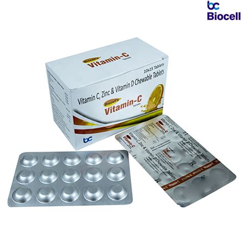 BIOCELL VITAMIN C CHEWABLE TABLET (ALU- ALU) Biocell Pharmaceuticals P