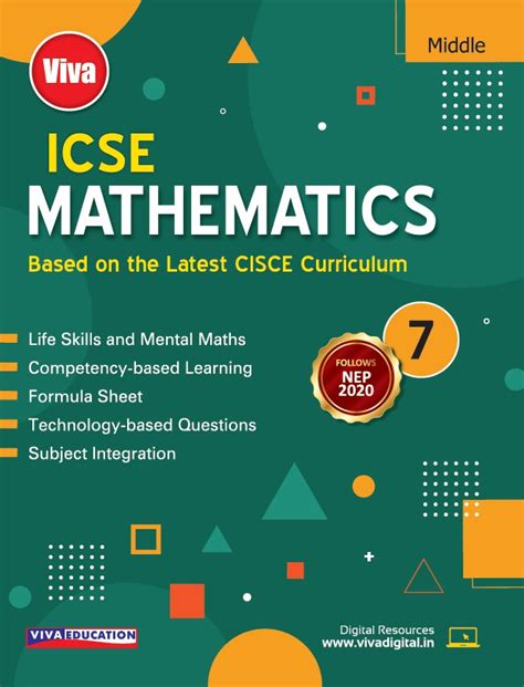 Viva Education | ICSE Mathematics, NEP - NCF Edition, Book 7