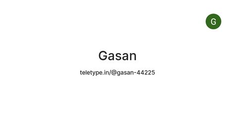 Gasan — Teletype