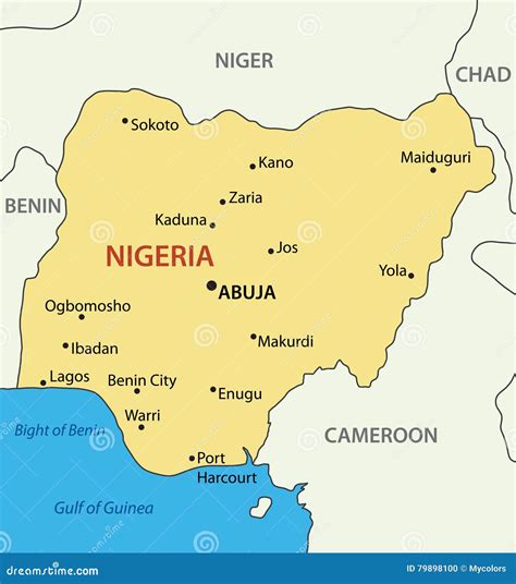 Map Of Africa And Nigeria