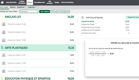 Image result for Comment Changer Mes Notes PRONOTE