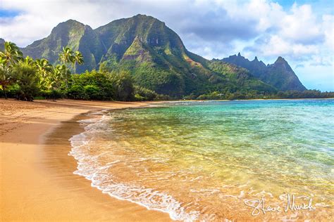 Tunnels Beach Sunrise - Hawaiian Coast Fine Art Photo, Kauai ...