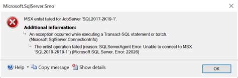 Image result for SQL Server Agent Error 22022
