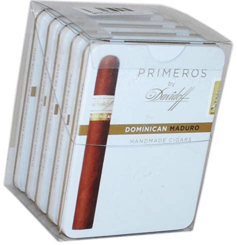 Davidoff PRIMEROS MADURO 34 X 4 ⅛ Tin of 6 - Cigars Crafters