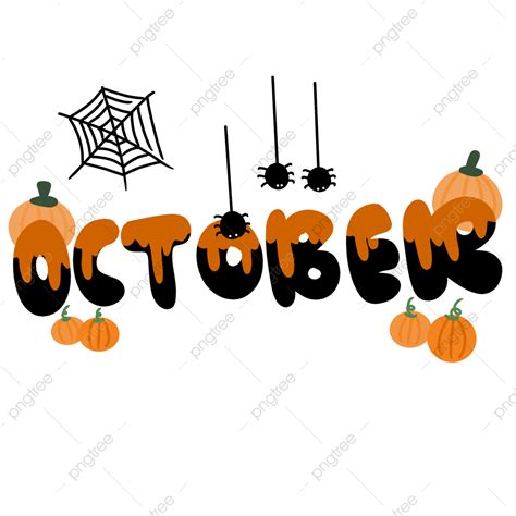 Halloween Theme Hd Transparent, October With Halloween Theme, October ...
