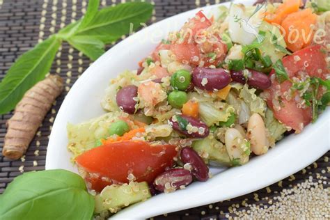 Easy and Fresh Quinoa & Beans Salad | WellnessDove