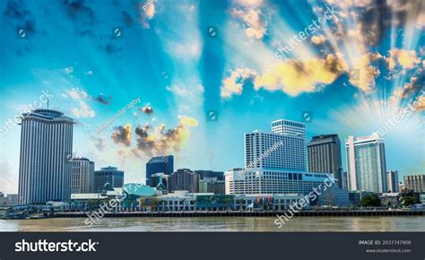 New Orleans Skyline Sunset Usa Stock Photo 2037747908 | Shutterstock