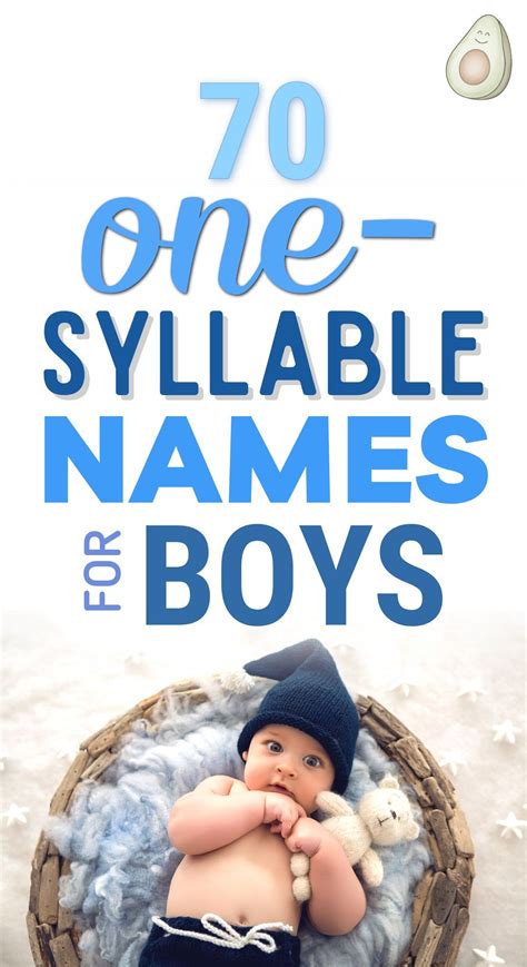 Best Short One Syllable Boy Names | Short baby boy names, One syllable ...