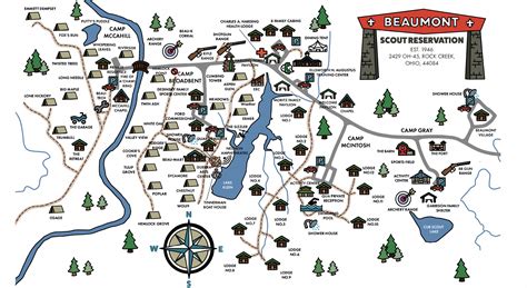 BSR Map — Beaumont Scout Reservation