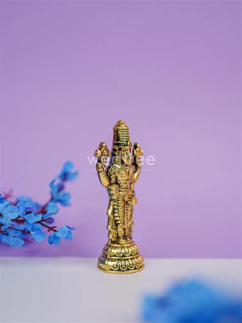 Murti - Gold Antique Tirupati Balaji Idol - WBG1420 – Wedtree