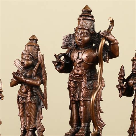 Buy Pure Copper Ram Darbar Idols - Divine Statues 5" - Budhshiv.com