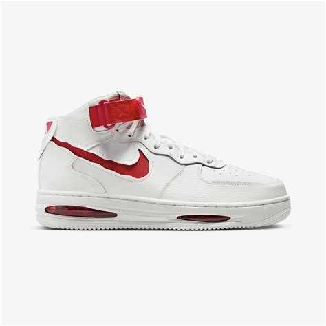 Buy Red and White Air force 1 Mid Evo Summit Shoes for Men Online ...