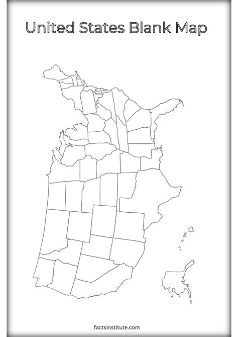 Free Printable United States Map - The Facts Institute