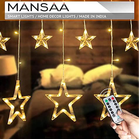 Buy MANSAA 115 Leds Star String Lights With Flashing Modes, Remote ...