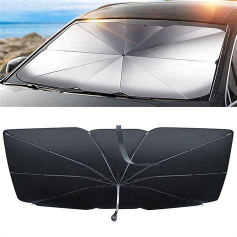 Buy Pecham Car Windshield Sun Shade UV Rays and Heat Sun Visor ...