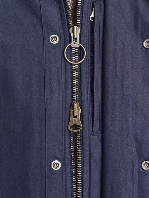 Shop Gant Men Blue Solid Collar Jacket - GANT India