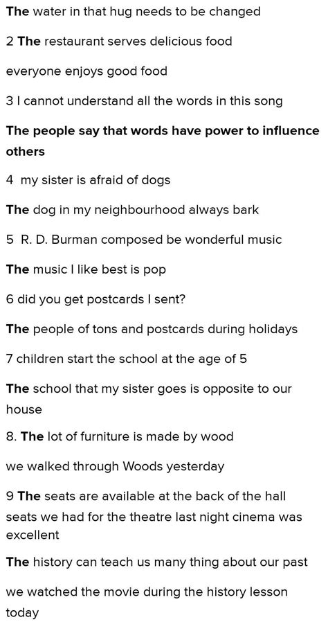 One sentence in each pair needs the article 'the', the other does not ...