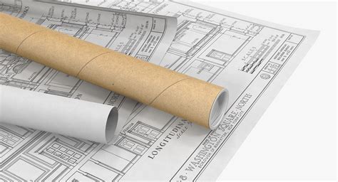 3D House Blueprints with Cardboard Tube | 3D Molier International