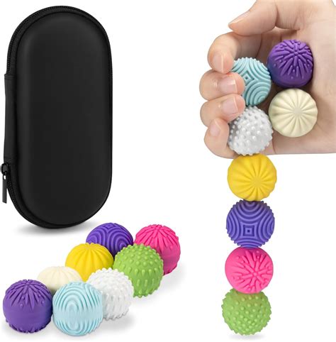 Amazon.com: Magnetic Sensory Fidget Balls – 8-Pack Silicone Weighted ...