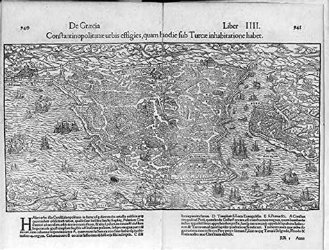 Buy HistoricalFindings Photo: Photo of Detailed of Constantinople,1550 ...