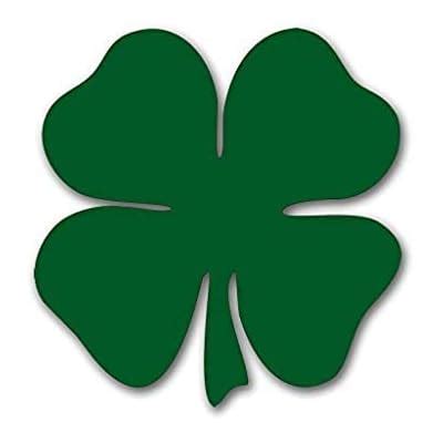 Buy Green Shamrock Shaped Sticker Lucky Irish Clover Boston Online at ...