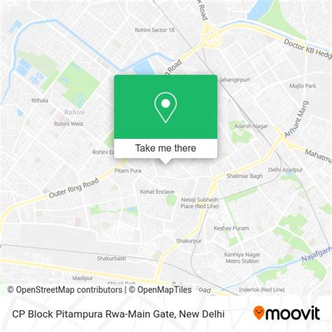 How to Get to CP Block Pitampura Rwa-Main Gate in Delhi by Bus, Metro ...