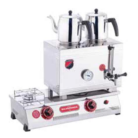 SilverInox 2065-D 2065-D 40 موديل 40 طباخ شاي ملحوم، قاعدة مزدوجة، 2 ...