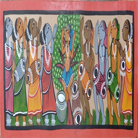 Shop – Adivasi Tribe Dancing Bengal Patachitra Art - GI Heritage– Gi ...