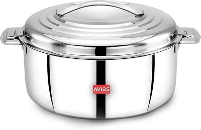 Buy AVIAS Riara Gold Stainless Steel Casserole | Hot Pot | Hot Case ...