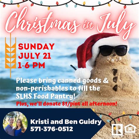 Christmas in July- SLHS Pantry Fundrasier, Lake Anne Brew House, Reston ...