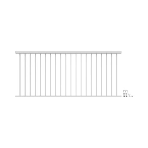 Freedom VersaRail Classic 8-ft x 42-in White Aluminum Deck Rail Kit in ...
