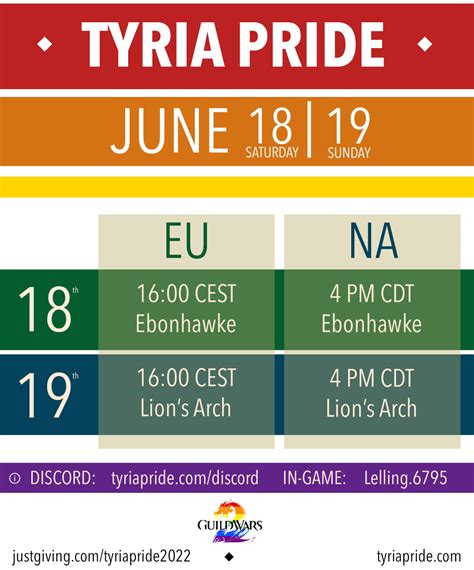 Guild Wars 2 Event Calendar