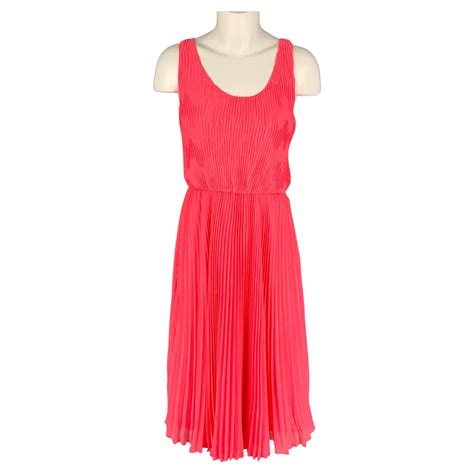 Pre-Loved Alice and Olivia Women's Pink Sleeveless Floral Lace Maxi ...